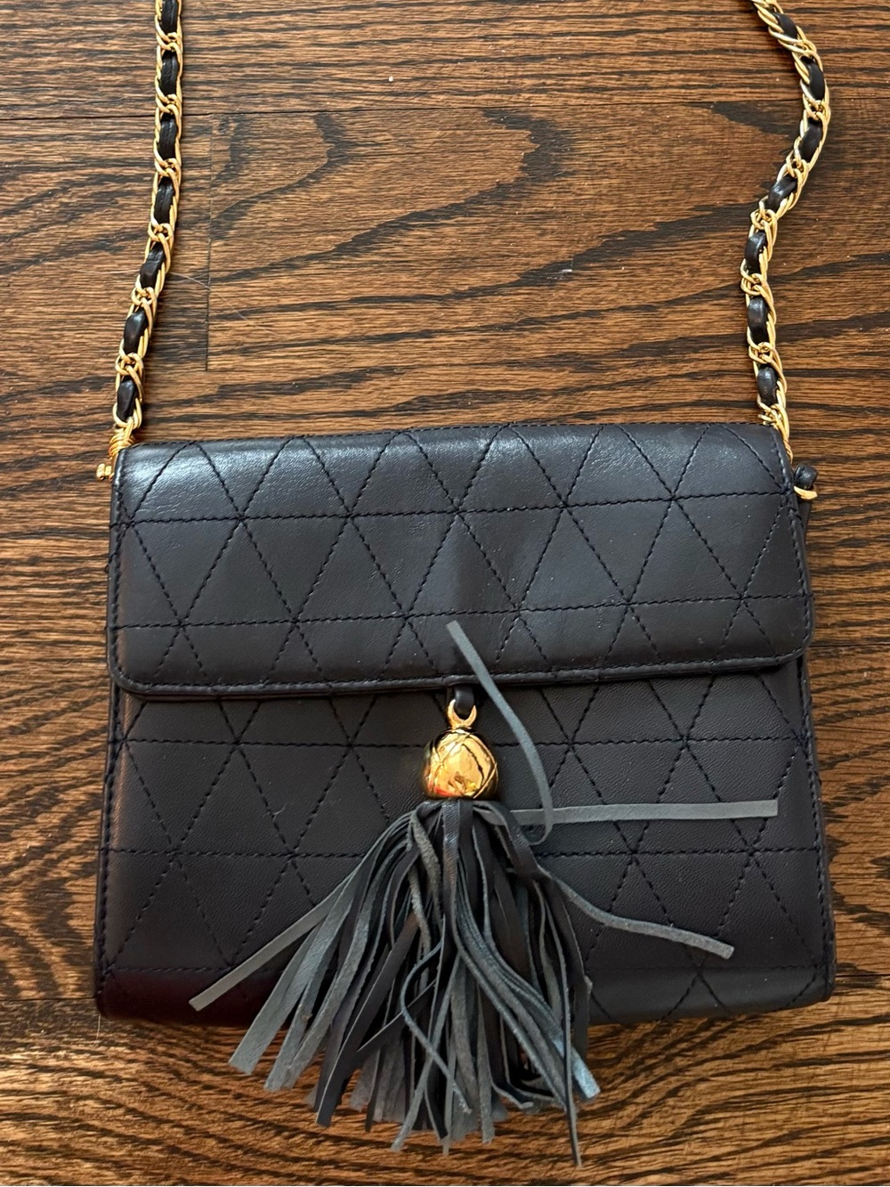 Talbot’s Black Quilted Tassel Crossbody Bag - Women